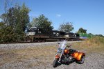 NS 4015, NS 1179, and a Harley-Davidson Freewheeler